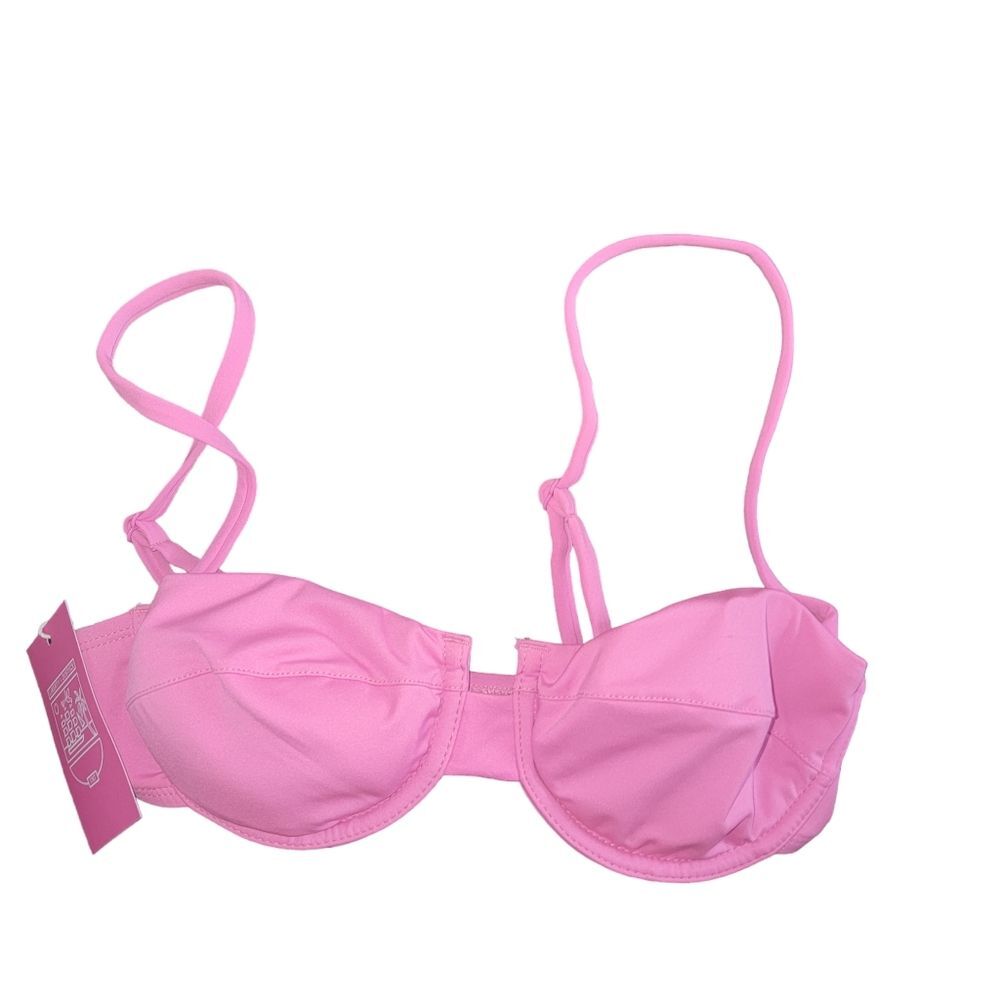 Liberty & Justice Nwt Pink Underwire Bikini top Size XS